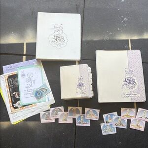 Precious moments Collectors Club Binders 
Keychain and bumper sticker